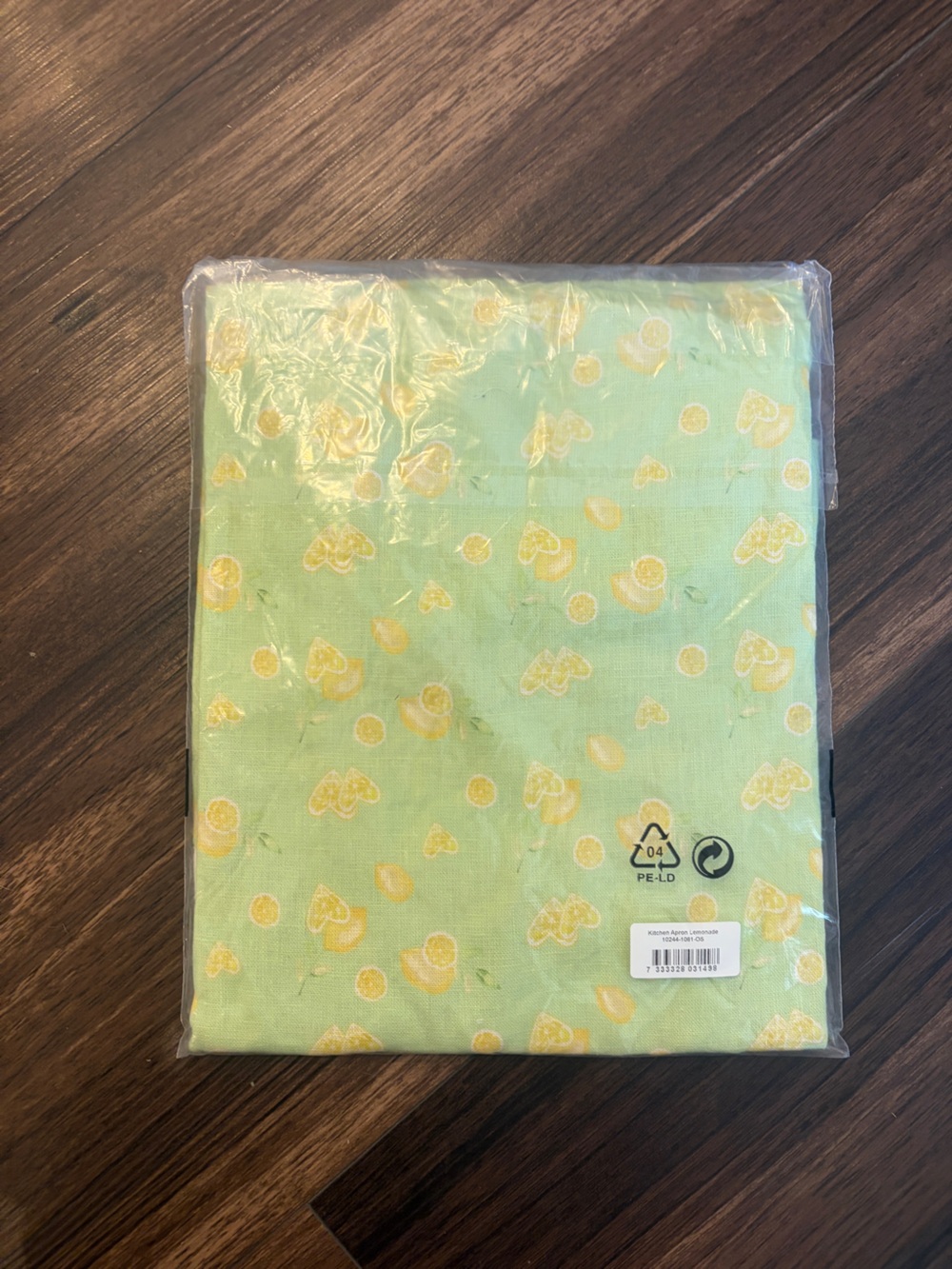 Djerf Avenue Pastel Green Linen Apron with Yellow lemon Print - Picture 9 of 9